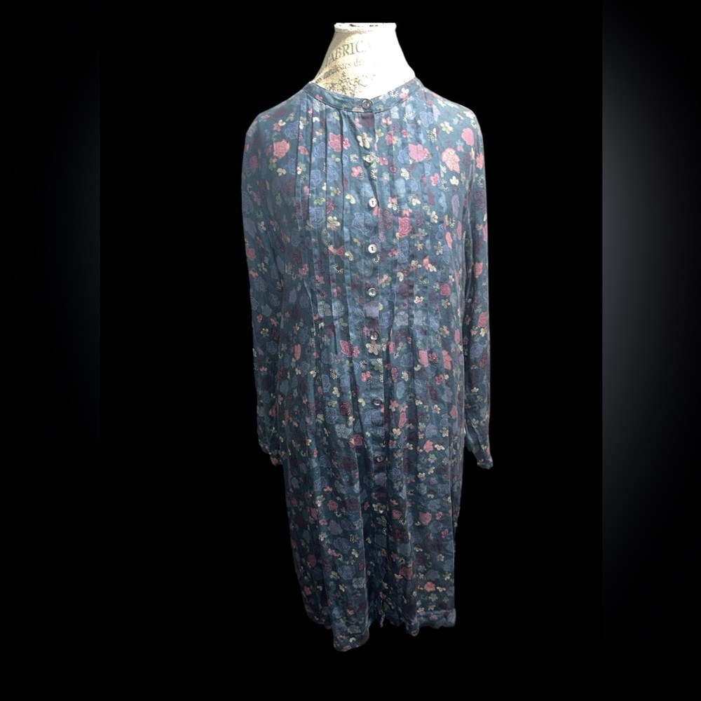 Floral Button-Down Nightgown